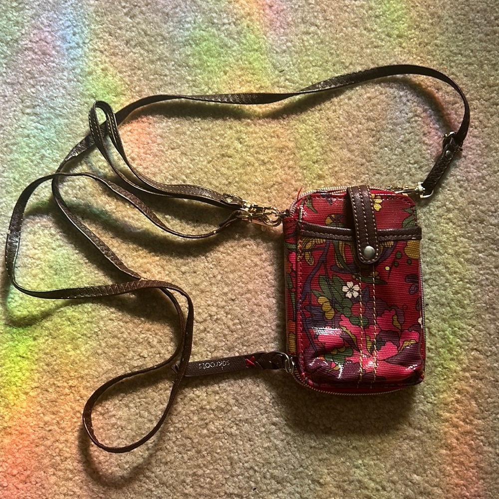 Sakroots crossover/wristlet multi use bag.